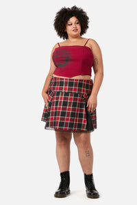 Dangerfield - Curve Mercy Corset Top - raspberry