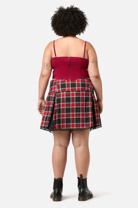 Dangerfield - Curve Mercy Corset Top - raspberry