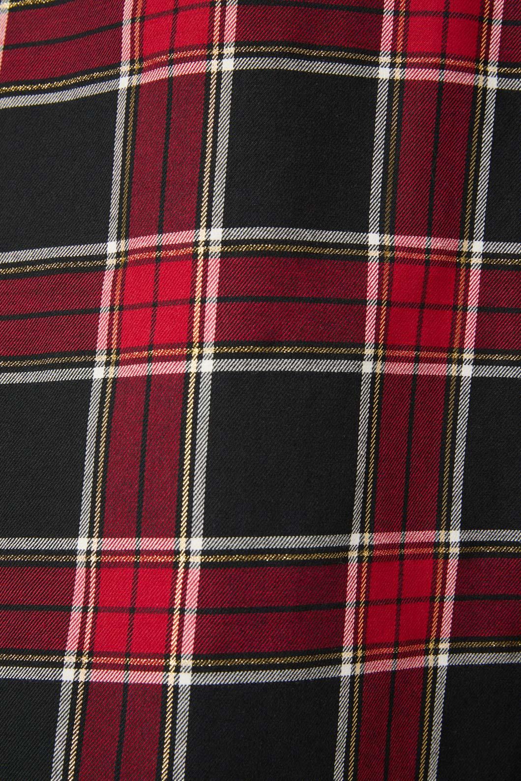 Dangerfield - Curve Boundless Tartan Skirt - red