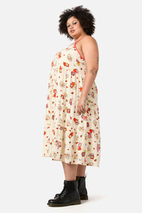 Dangerfield - Curve Love Found Tier Dress - cream