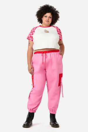 Dangerfield - Curve Love Letter Pocket Cargo - pink