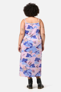 Dangerfield - CurveGoodnightBunnyVelvetDress - lavender