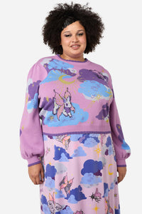 Dangerfield - Curve Goodnight Bunny Knit - lavender