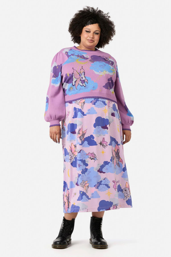 Dangerfield - Curve Goodnight Bunny Knit - lavender