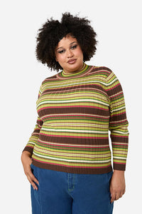 Dangerfield - Curve Homily Stripe Knit Top - multi