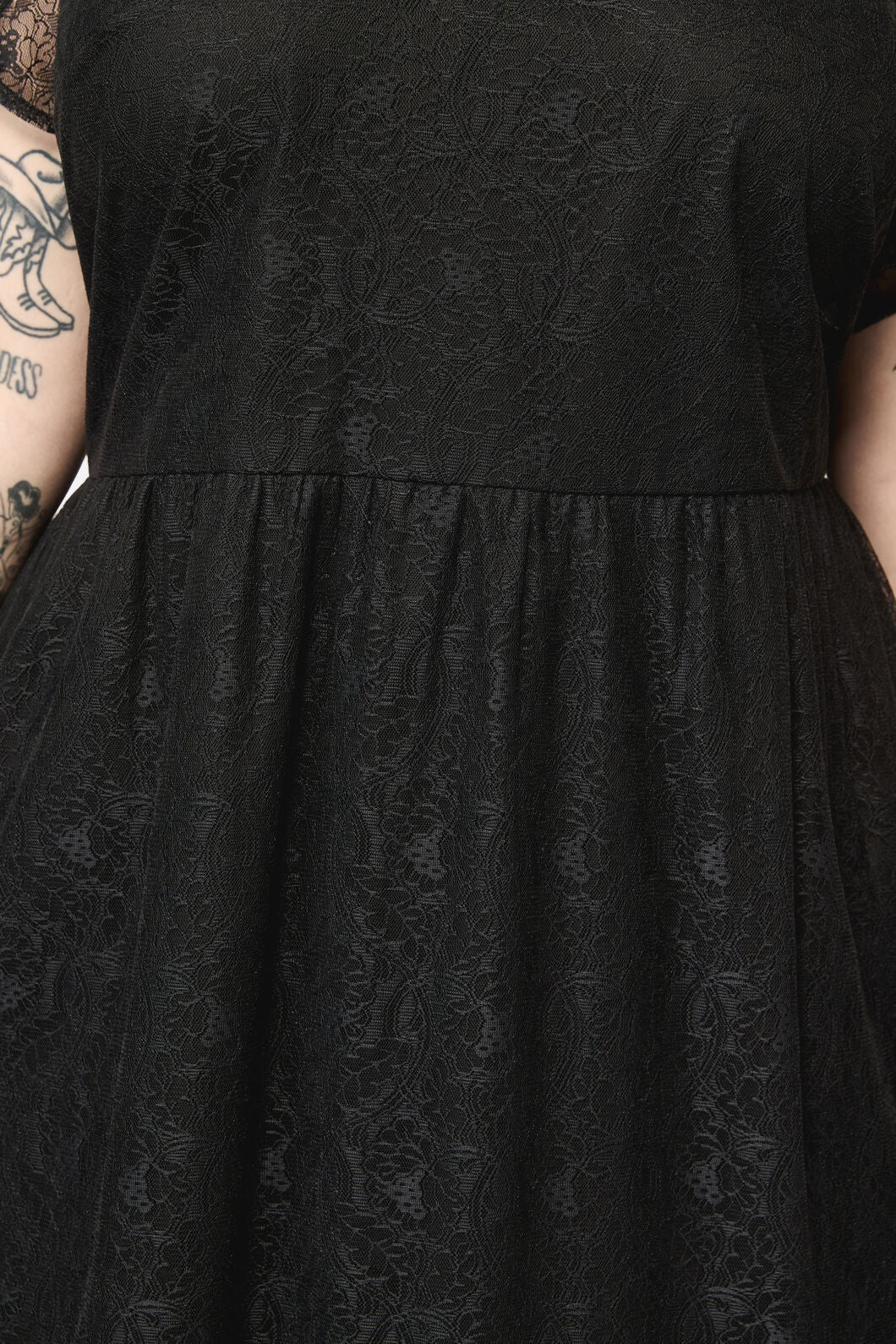Dangerfield - Curve Forgotten City LaceDress - black