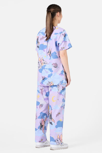 Dangerfield - Goodnight Bunny Scrub Set - blue