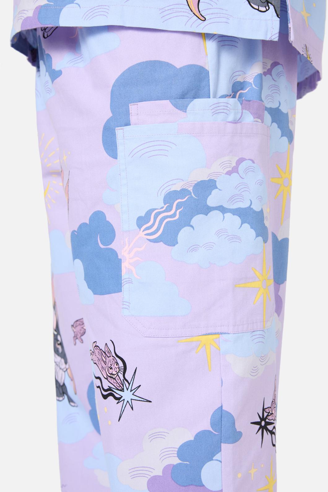 Dangerfield - Goodnight Bunny Scrub Set - blue