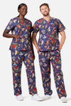 Scrubs With Love - Land Down Under Scrub Set - navy