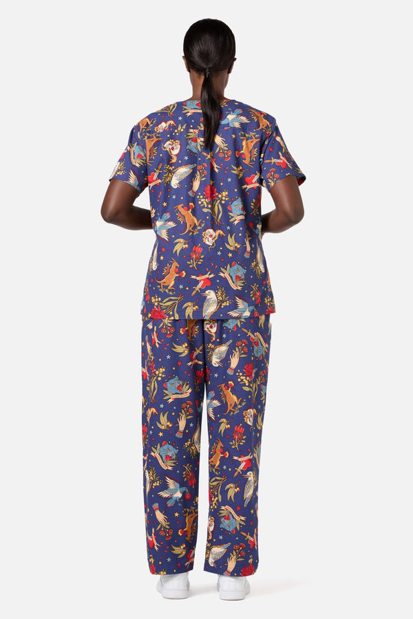Scrubs With Love - Land Down Under Scrub Set - navy