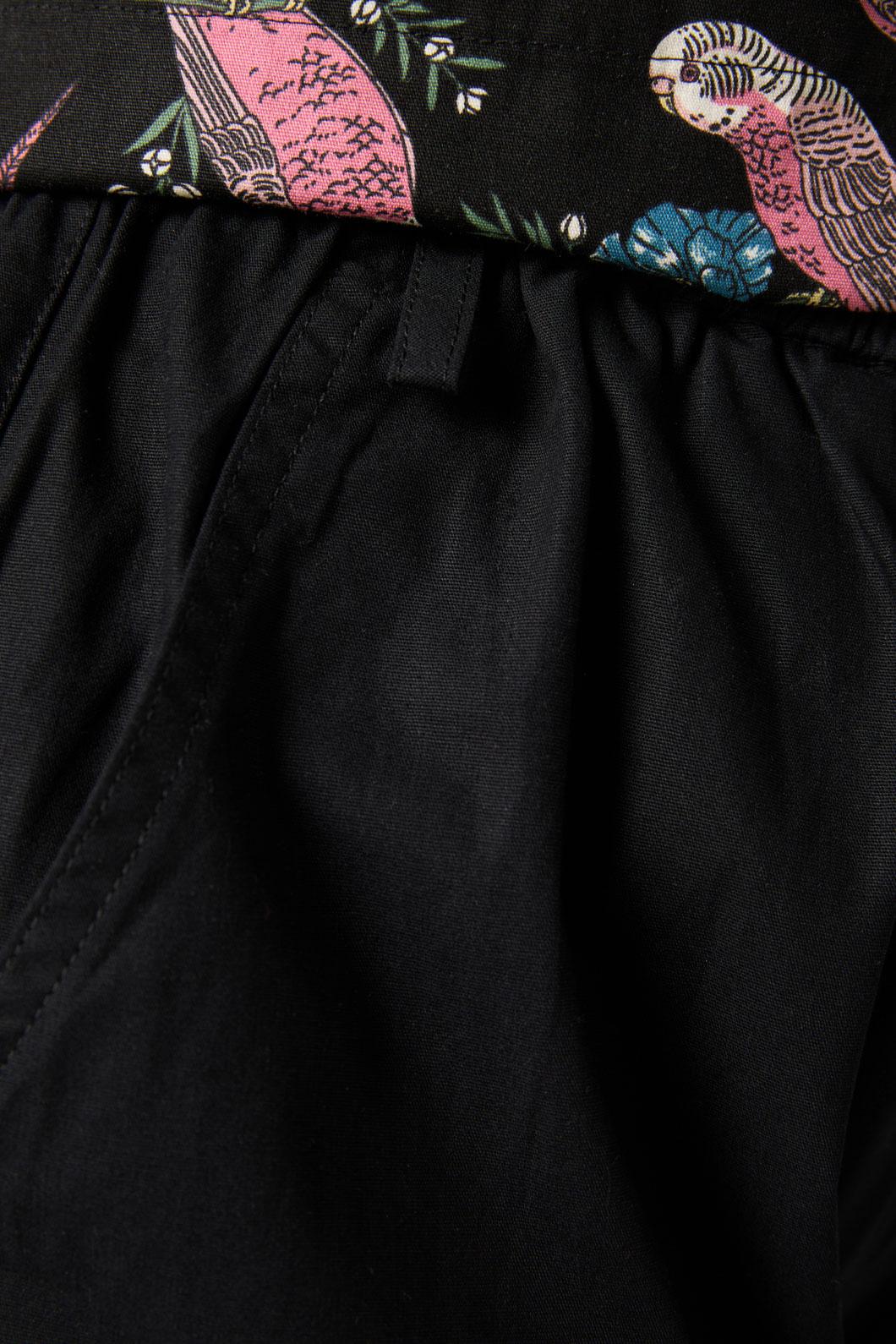 Scrubs With Love - Budgie Love Top & Pant Scrub Set - black