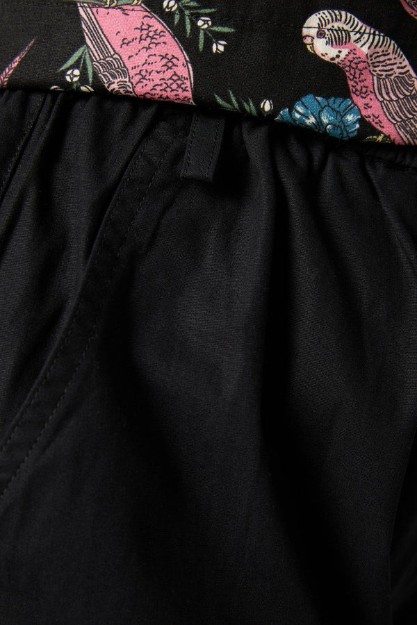 Scrubs With Love - Budgie Love Top & Pant Scrub Set - black