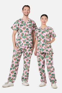 Scrubs With Love - House Of Raccoon Scrub Set - pink