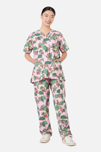 Scrubs With Love - House Of Raccoon Scrub Set - pink