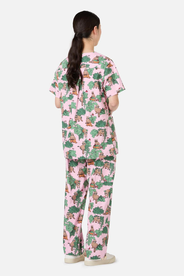 Scrubs With Love - House Of Raccoon Scrub Set - pink