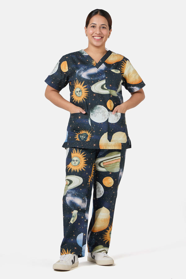 Dangerfield - Celestial Scrub Set - navy