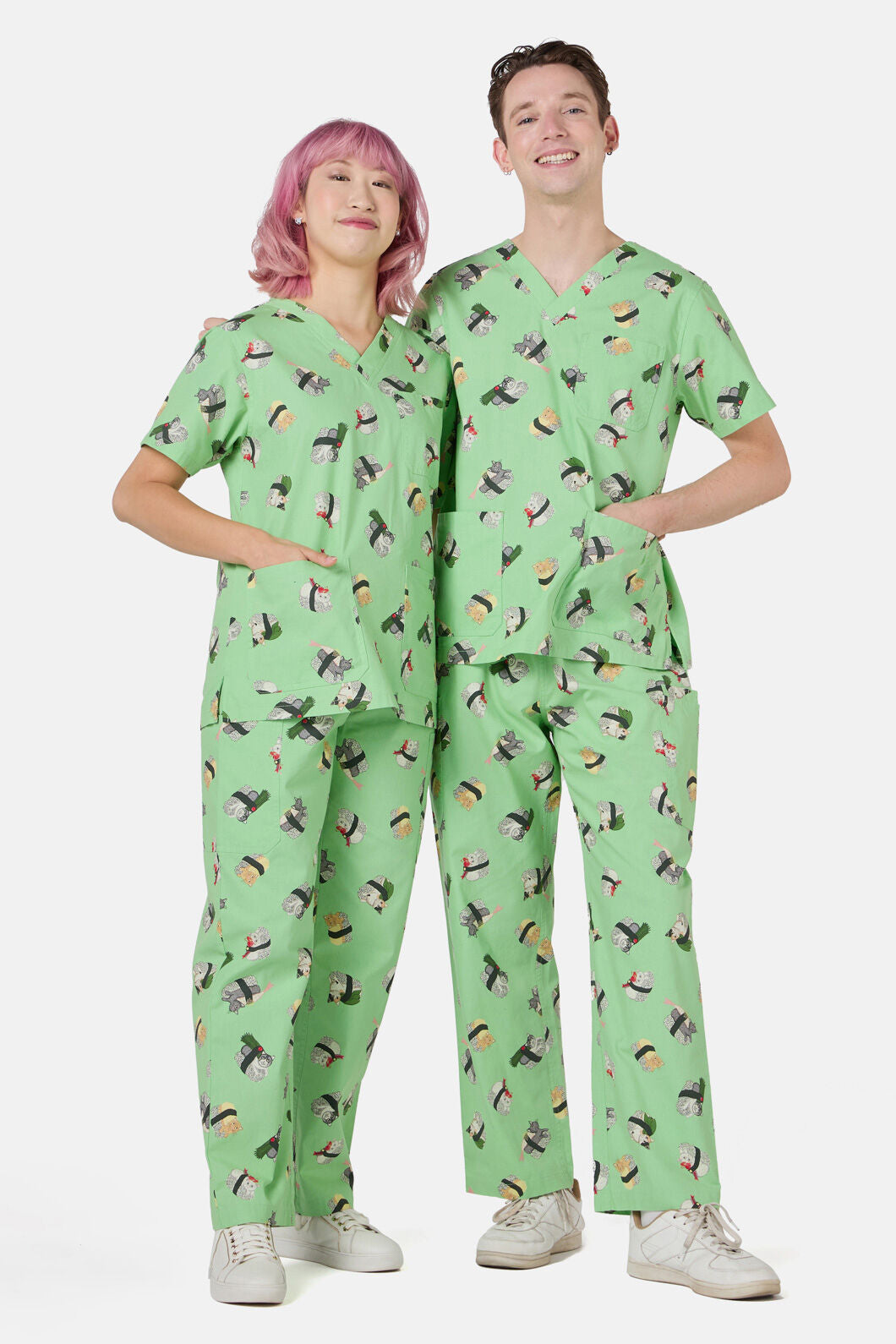 Dangerfield - Nigiri Cat Scrub Set - green