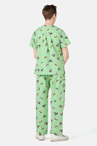 Dangerfield - Nigiri Cat Scrub Set - green