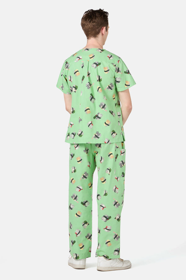 Dangerfield - Nigiri Cat Scrub Set - green