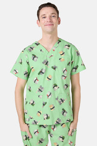 Dangerfield - Nigiri Cat Scrub Set - green