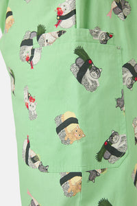 Dangerfield - Nigiri Cat Scrub Set - green
