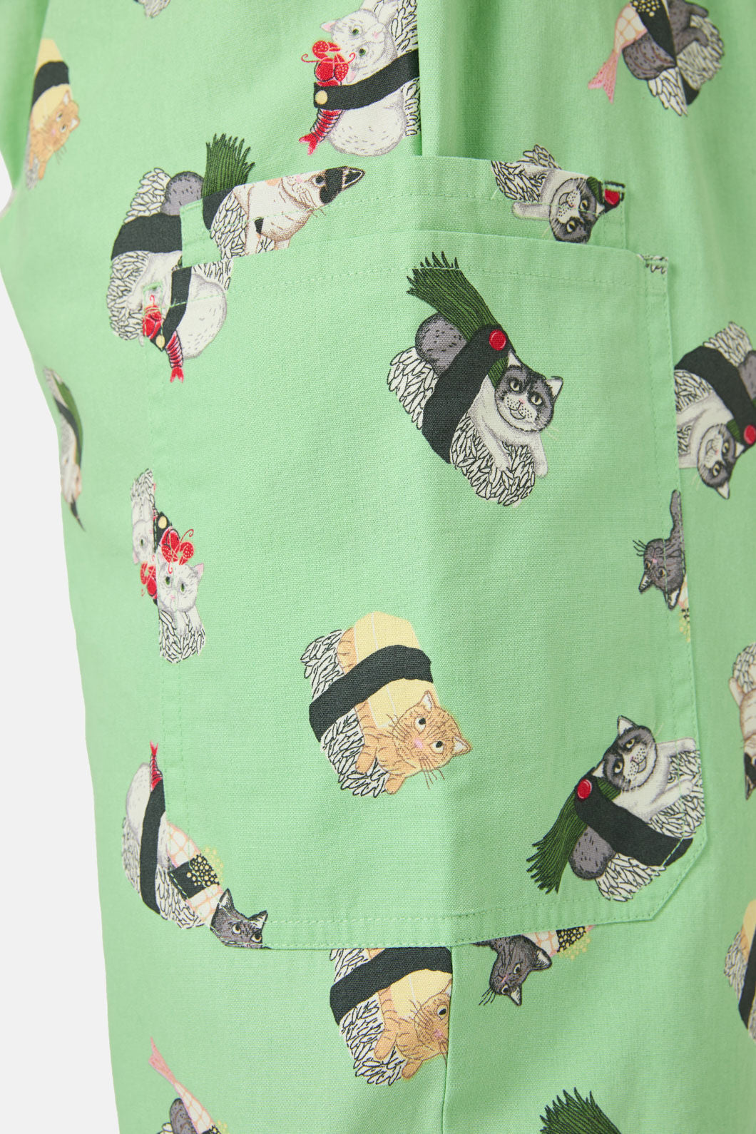 Dangerfield - Nigiri Cat Scrub Set - green