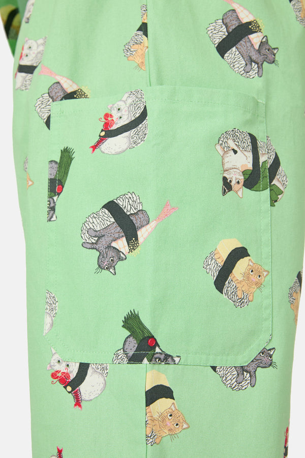 Dangerfield - Nigiri Cat Scrub Set - green