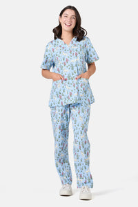 Dangerfield - Blessing Scrub Set - blue