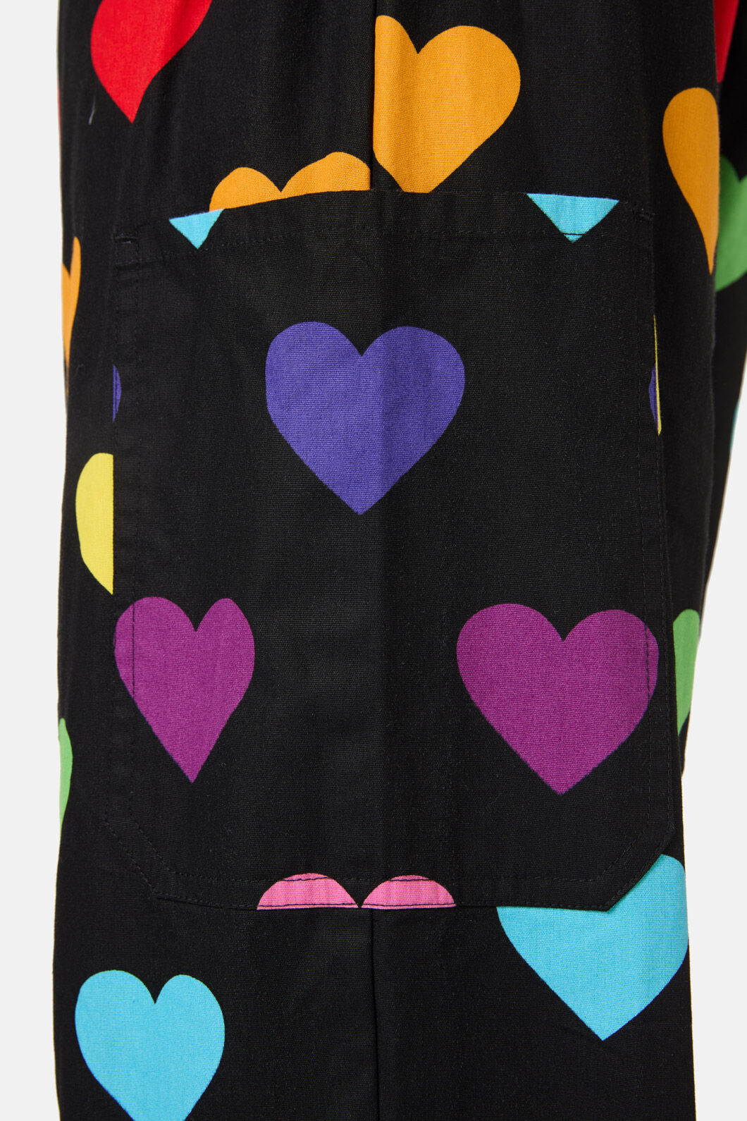 Dangerfield - Rainbow Hearts Scrub Set - black