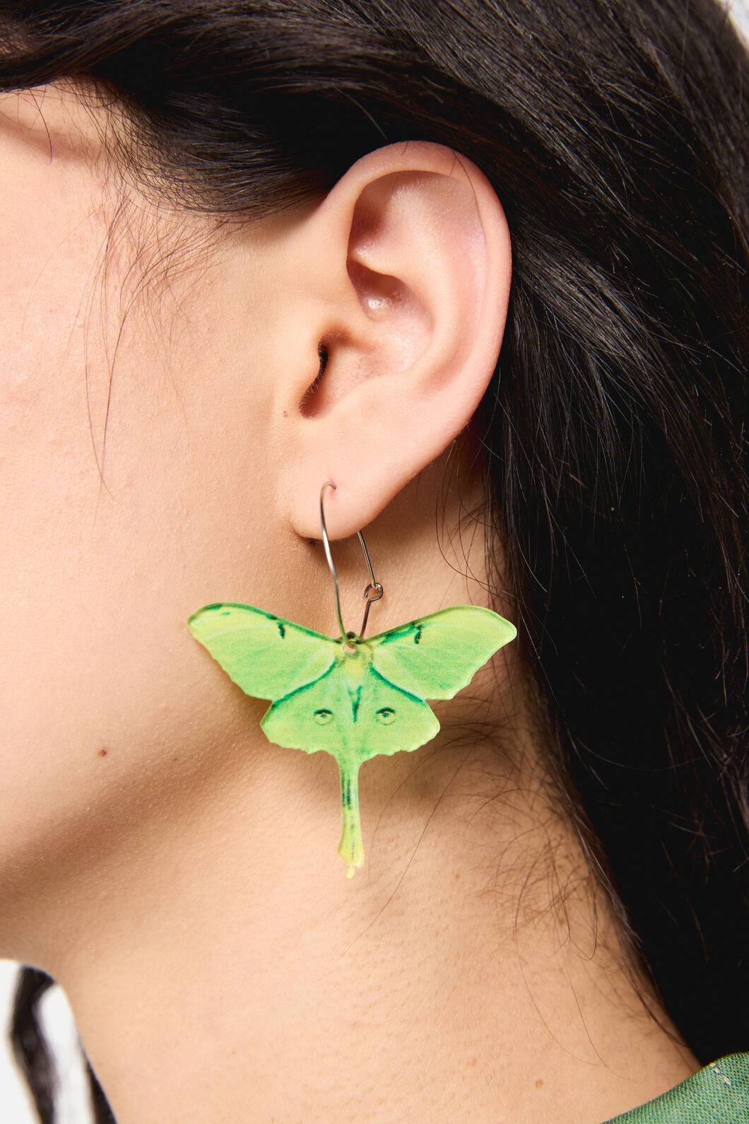 Dangerfield - Moth Earrings - green