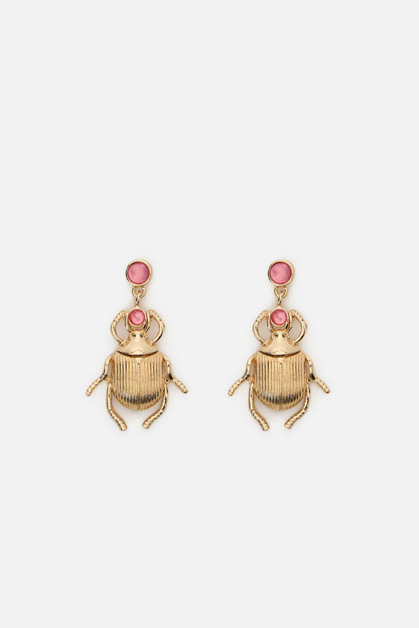 Dangerfield - Beetle Earrings - gold