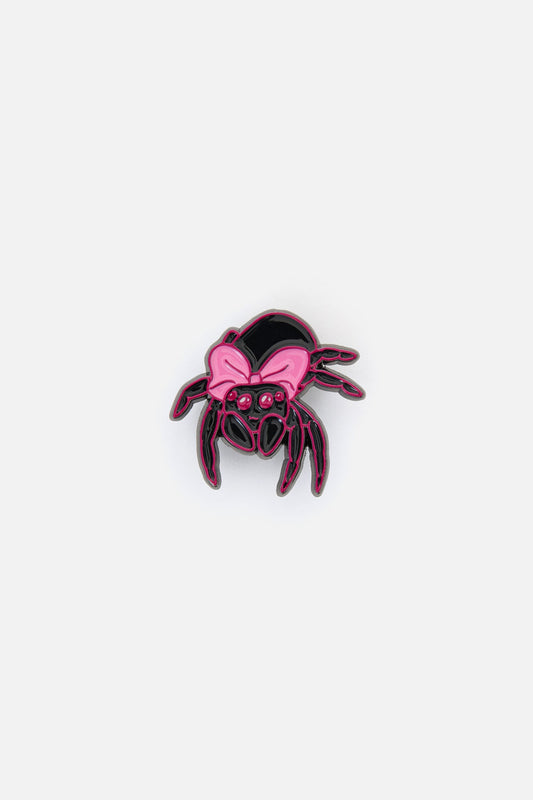 Dangerfield - Rococo Life Spider Pin - black-pink