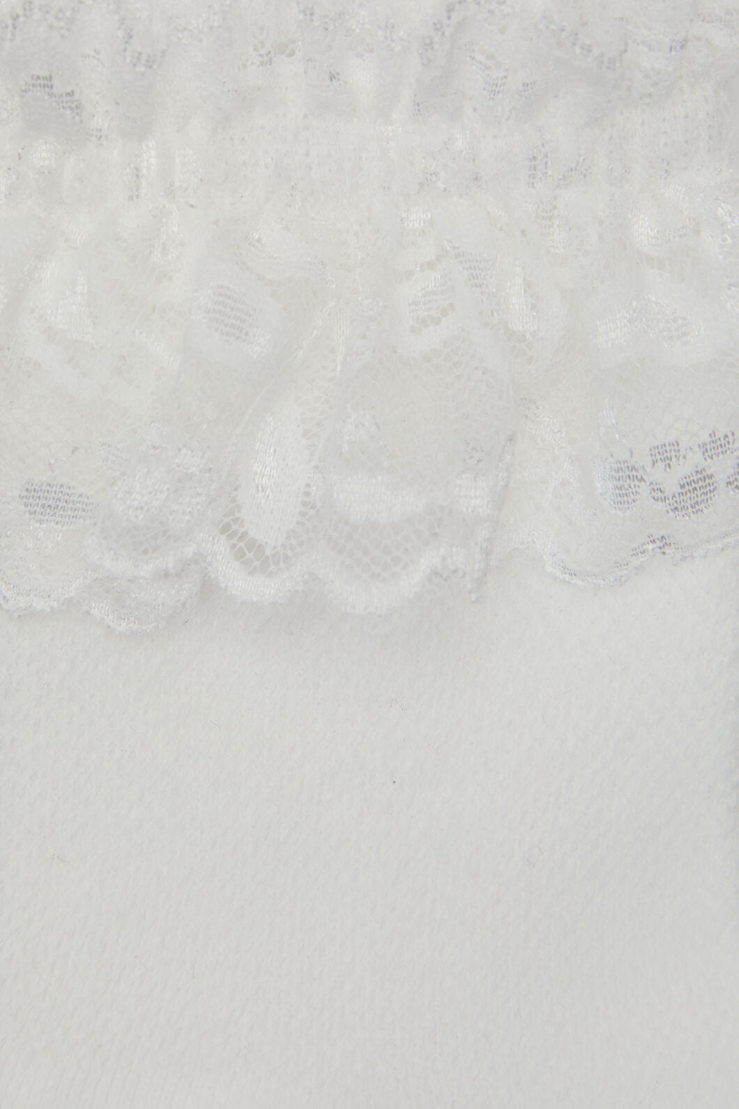 Dangerfield - White Lace Top Sock - white