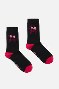 Dangerfield - Rococo Life Spider Sock - black