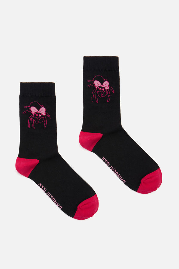 Dangerfield - Rococo Life Spider Sock - black