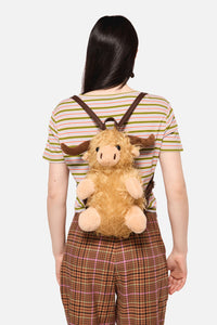 Dangerfield - Highland Cow Backpack - tan