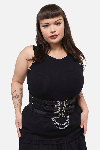 Dangerfield - Triple Waist Belt - black