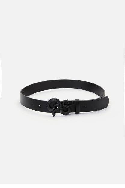 Dangerfield - Snake Buckle Belt - black