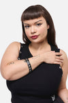 Dangerfield - Round Stud Wrist Band - black