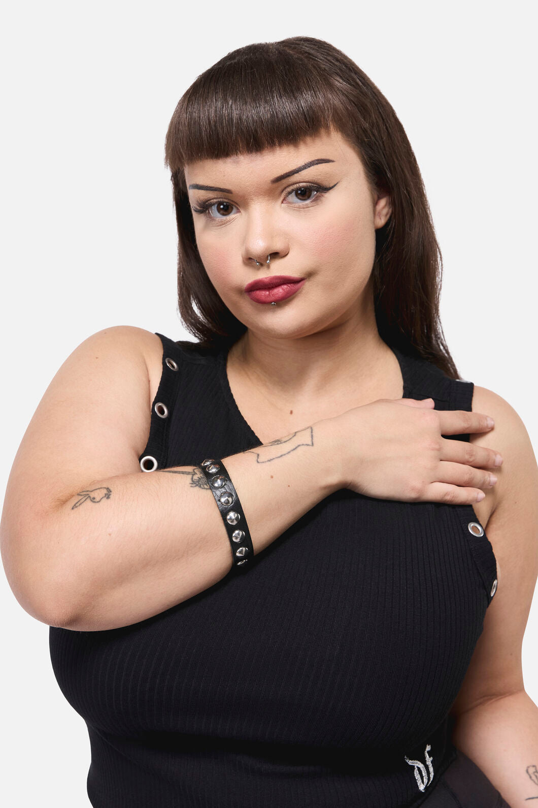 Dangerfield - Round Stud Wrist Band - black
