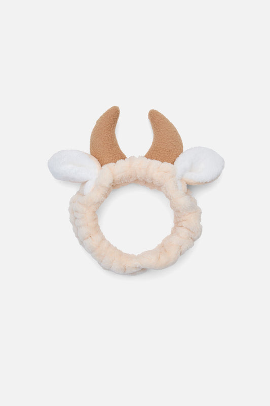Dangerfield - Highland Cow Beauty Headband - cream