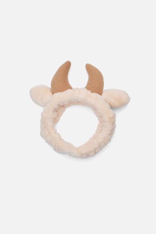 Dangerfield - Highland Cow Beauty Headband - cream