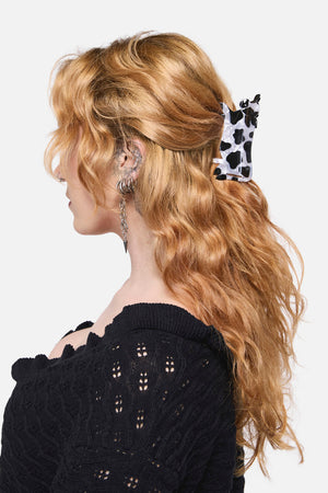 Dangerfield - Cow Claw Clip - black-white