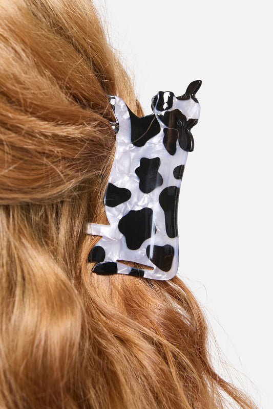 Dangerfield - Cow Claw Clip - black-white