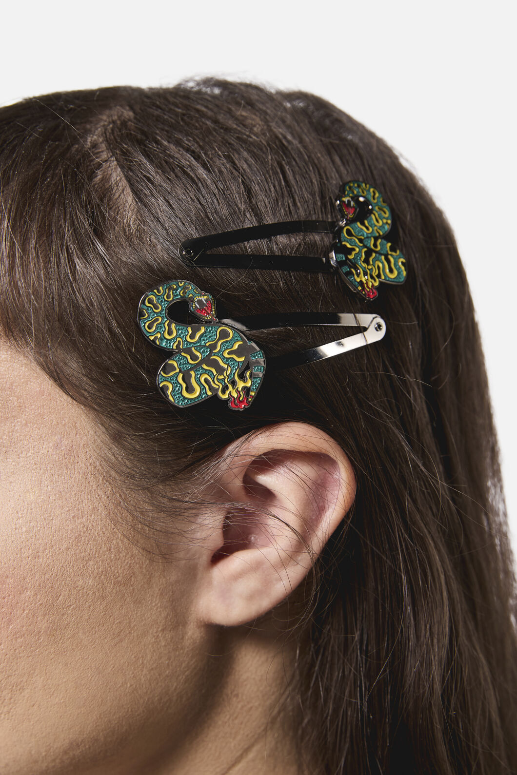 Dangerfield - Lawless Snake Hair Clips - black