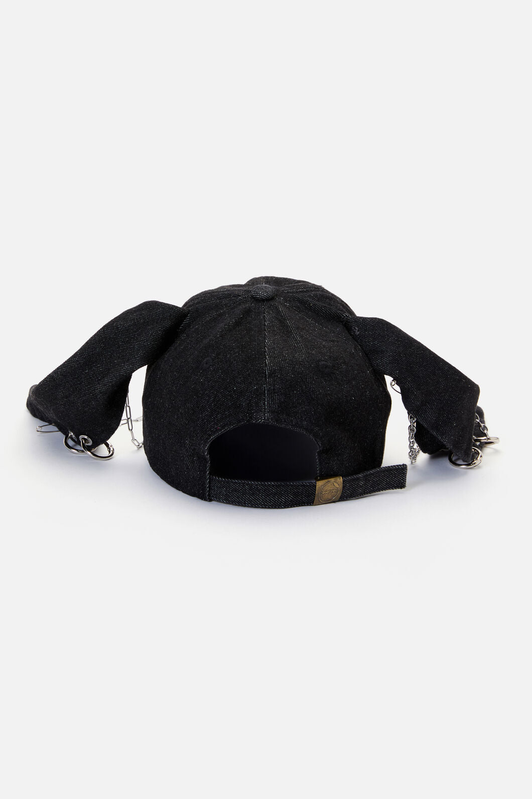 Dangerfield - Distressed Pierced Cap with Ears - black