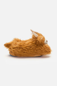 Dangerfield - Highland Cow Slippers - tan