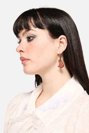 Dangerfield - Highland Cow Earrings - chocolate