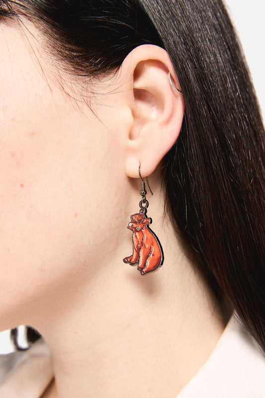 Dangerfield - Highland Cow Earrings - chocolate