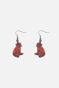 Dangerfield - Highland Cow Earrings - chocolate